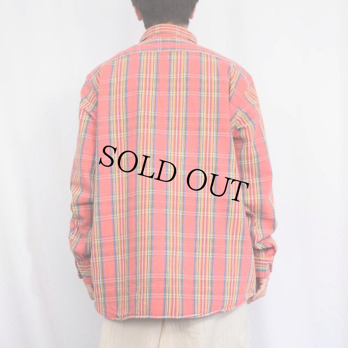 画像3: POLO Ralph Lauren "MATLOCK" チェック柄 ヘビーネルシャツ L (3)