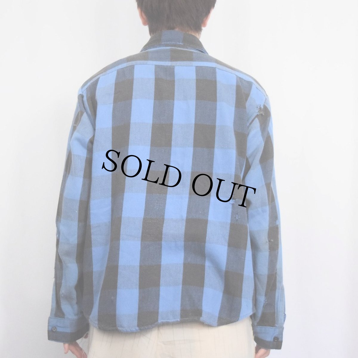 画像3: 70〜80's FIVE BROTHERS USA製 バッファローチェック柄 ヘビーネルシャツ L (3)