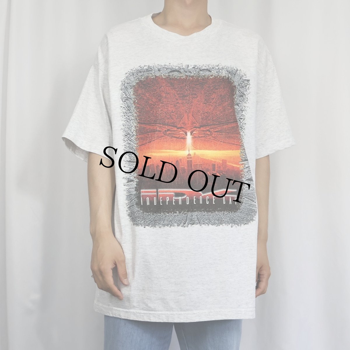 画像2: 90's INDEPENDENCE DAY USA製 SF映画プリントTシャツ XL (2)