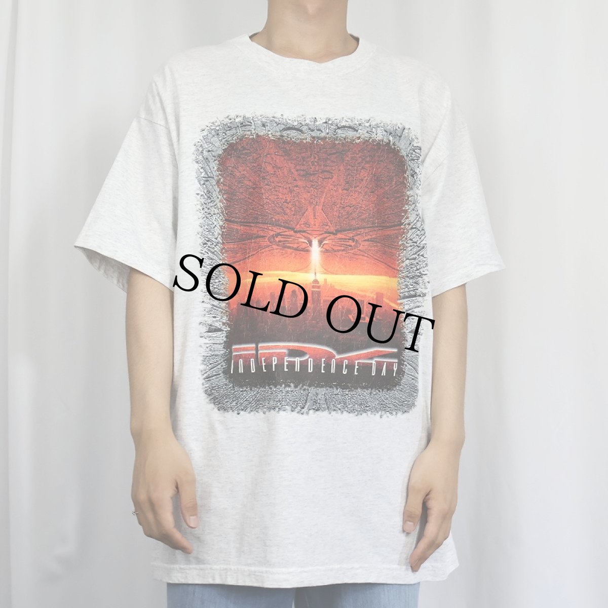 画像2: 90's INDEPENDENCE DAY USA製 SF映画プリントTシャツ XL (2)