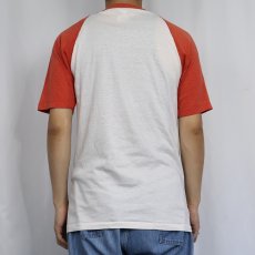 画像3: 80's Walt Disney World USA製 "MICKEY MOUSE" キャラクタープリントラグランTシャツ L (3)