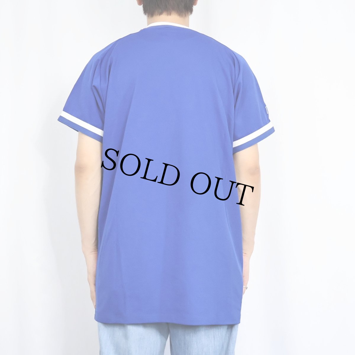 画像3: 80's RUSSELL ATHLETIC USA製 "MLB Dodgers" ナイロンベースボールシャツ L (3)