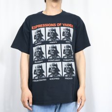 画像2: STAR WARS "EXPRESSIONS OF VADER" キャラクタープリントTシャツ BLACK L (2)