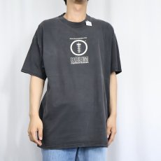 画像2: 2000's "DRUM machinemuesum" ロゴプリントTシャツ BLACK XL (2)