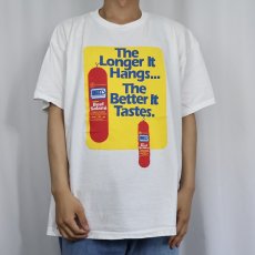 画像2: 90's Ben's Kosher Deli "The Longer It Hangs... The Better It Tastes." レストランプリントTシャツ XL (2)