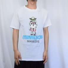 画像3: 80's USA製 "MINNESOTA MOOONING." プリントTシャツ XL (3)