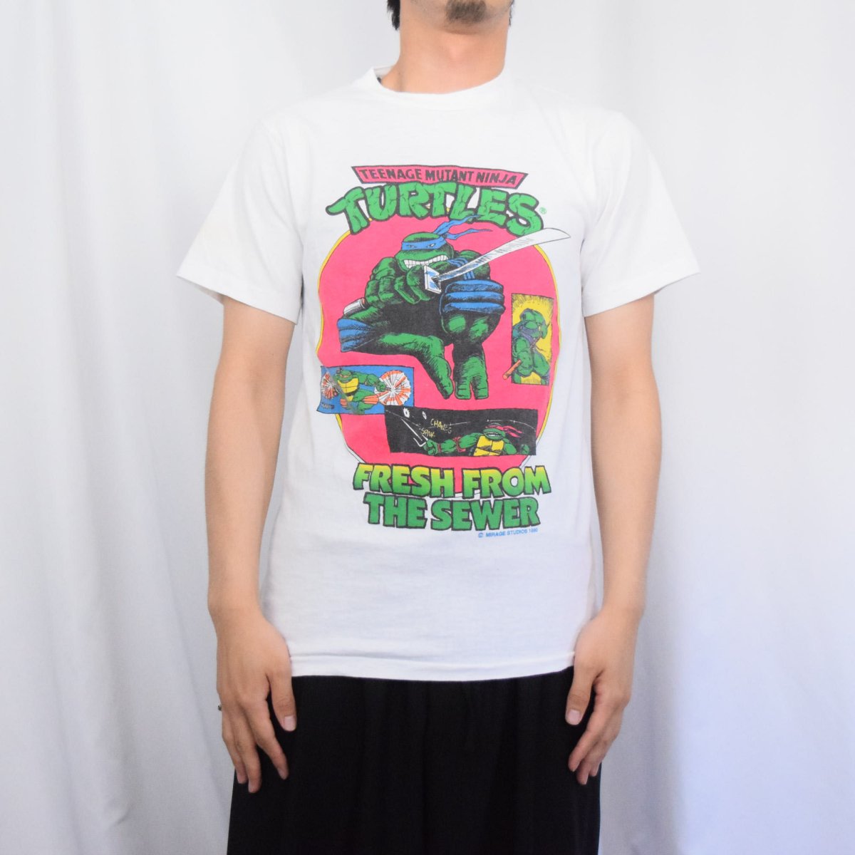 画像2: 90's Teenage Mutant Ninja Turtles USA製 キャラクタープリントTシャツ M (2)