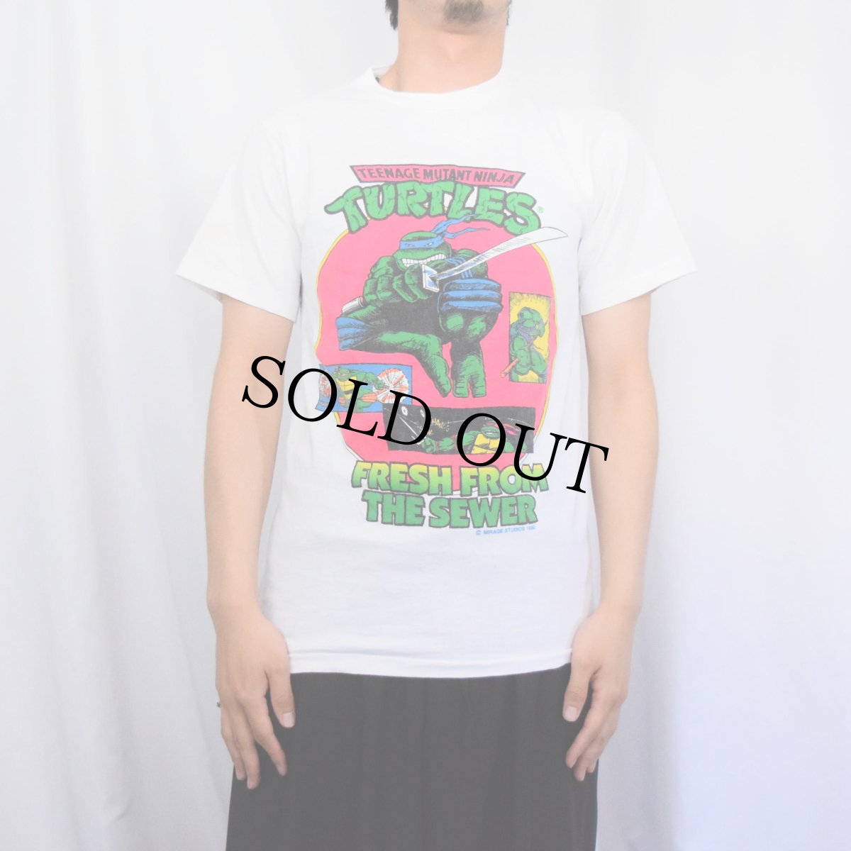 画像2: 90's Teenage Mutant Ninja Turtles USA製 キャラクタープリントTシャツ M (2)