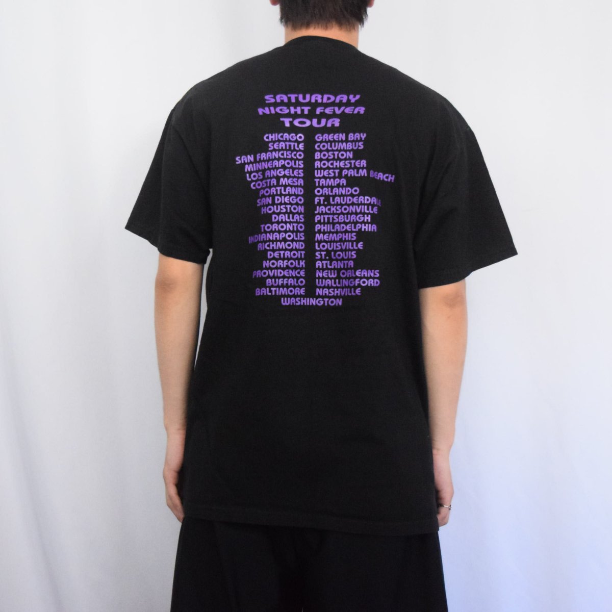 画像4: 2000's Saturday Night Fever Tour ミュージカルプリントTシャツ BLACK L (4)