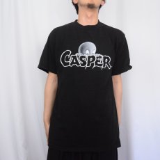 画像2: 90's CASPER キャラクタープリントTシャツ BLACK L (2)