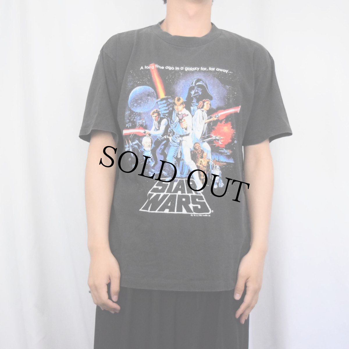 画像2: 90's STAR WARS USA製 映画プリントTシャツ BLACK L (2)