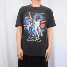 画像2: 90's STAR WARS USA製 映画プリントTシャツ BLACK L (2)
