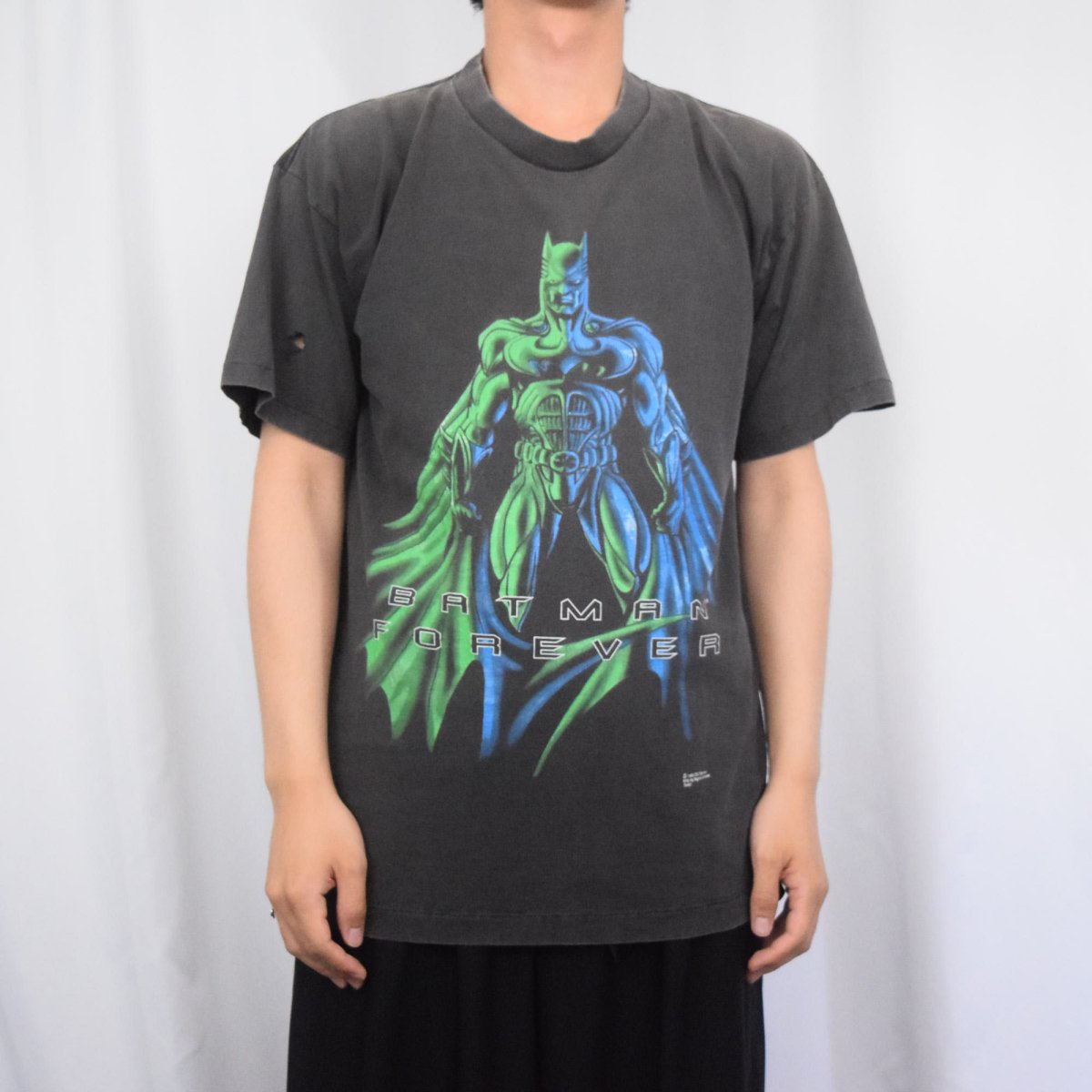 画像2: 90's DC COMICS USA製 "BATMAN" キャラクタープリントTシャツ BLACK L (2)