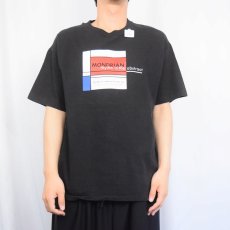 画像2: 90's MONDRIAN USA製 "rhythm in the abstract" アートプリントTシャツ BLACK XL (2)