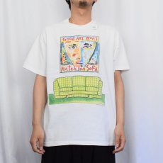 画像2: 90's Fred Babb "GOOD ART WON'T MATCH YOUR SOFA." アートプリントTシャツ (2)
