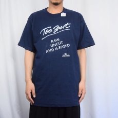 画像2: 90's Too Short "RAW, UNCUT, AND X-RATED" ヒップホップTシャツ NAVY XL (2)