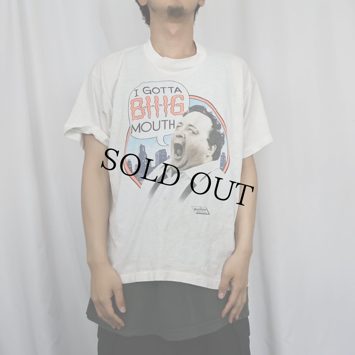 画像2: 80's The Honeymooners USA製 "I GOTTA B-I-I-I-G MOUTH" コメディドラマプリントTシャツ XL (2)