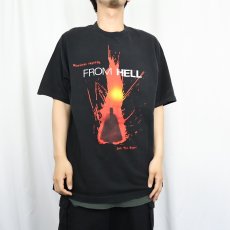 画像2: 2000's FROM HELL "Jack The Ripper" サスペンス映画プリントTシャツ BLACK XL (2)