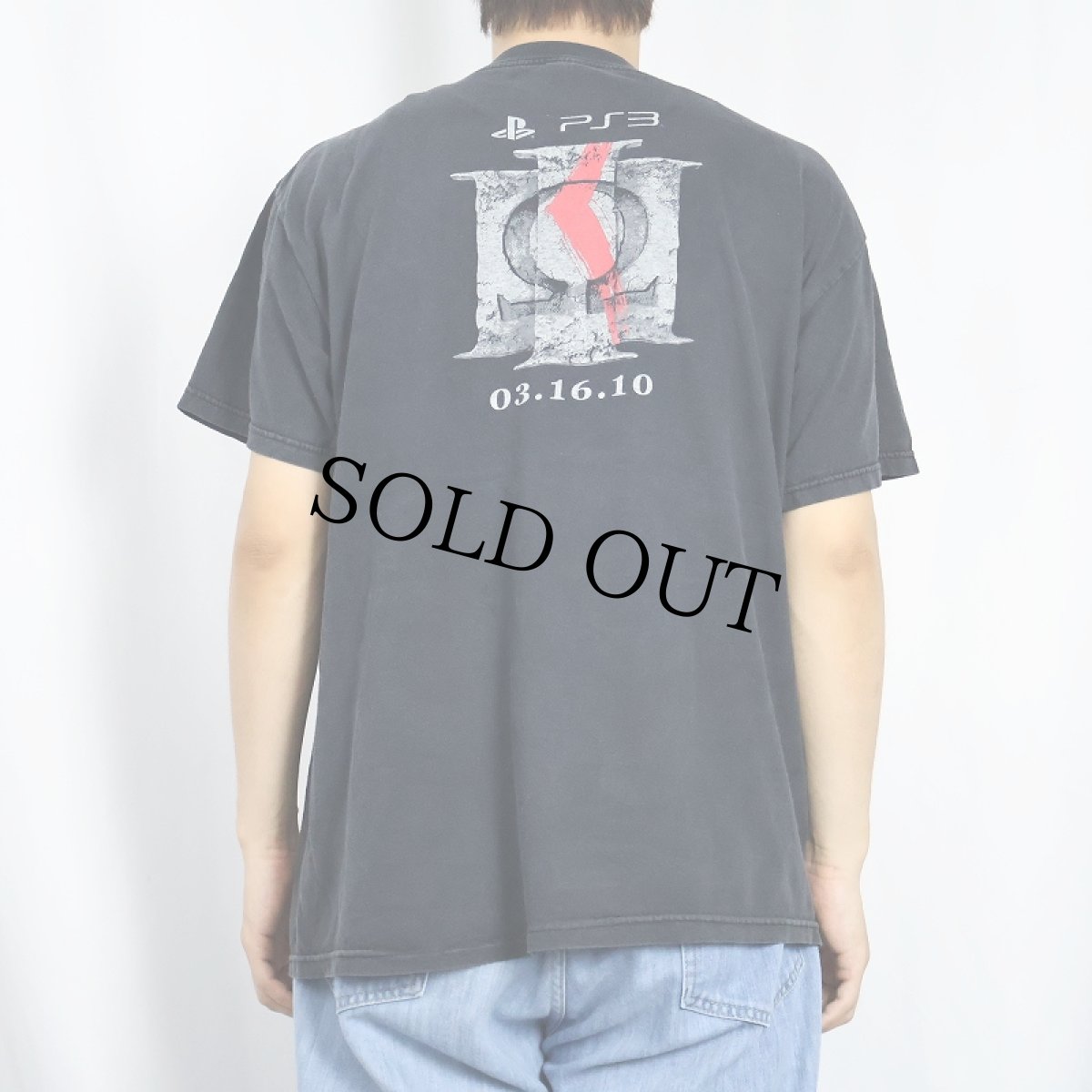 画像4: GOD OF WAR III ビデオゲームプリントTシャツ L (4)