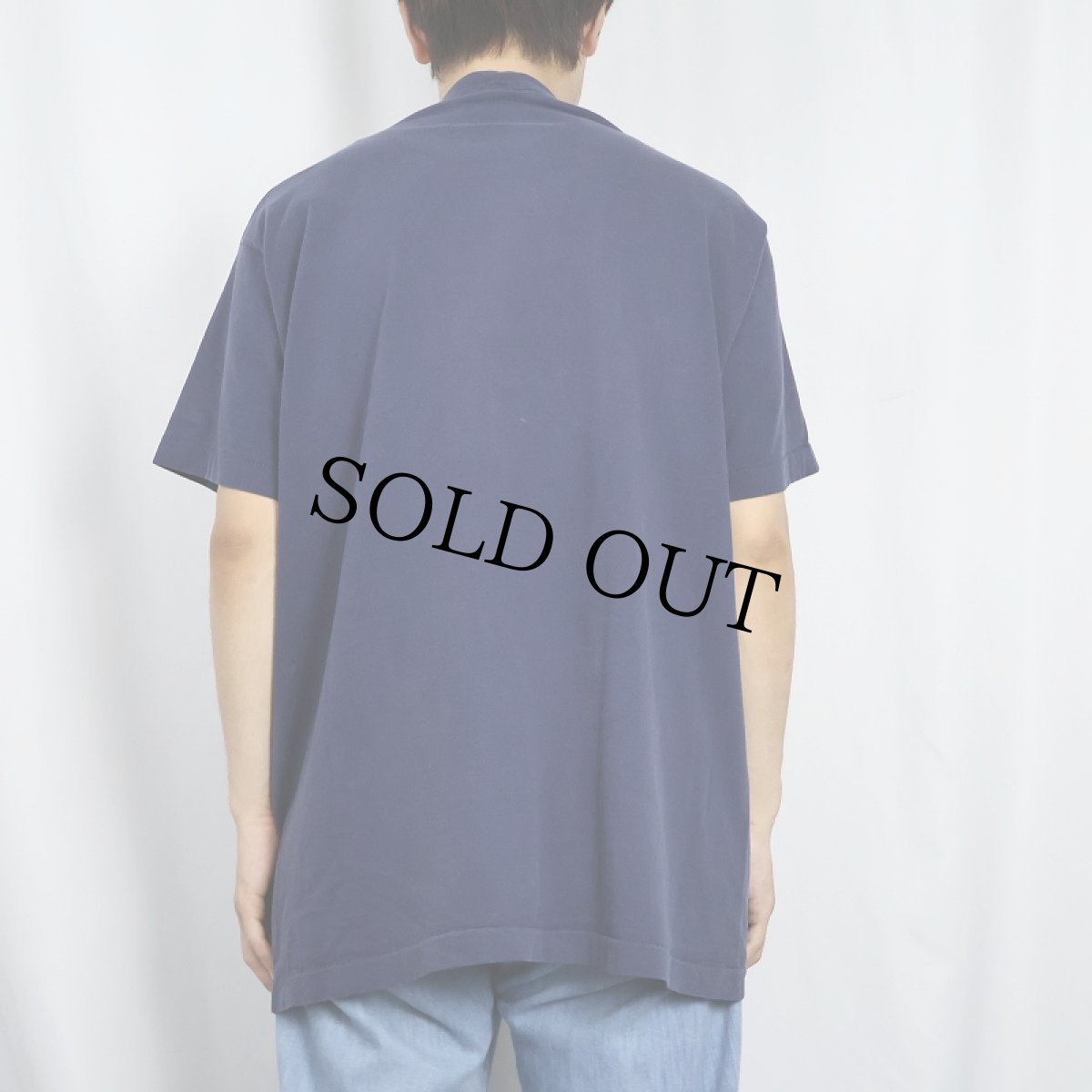 画像3: 90's Disney Pooh キャラクタープリントTシャツ NAVY (3)