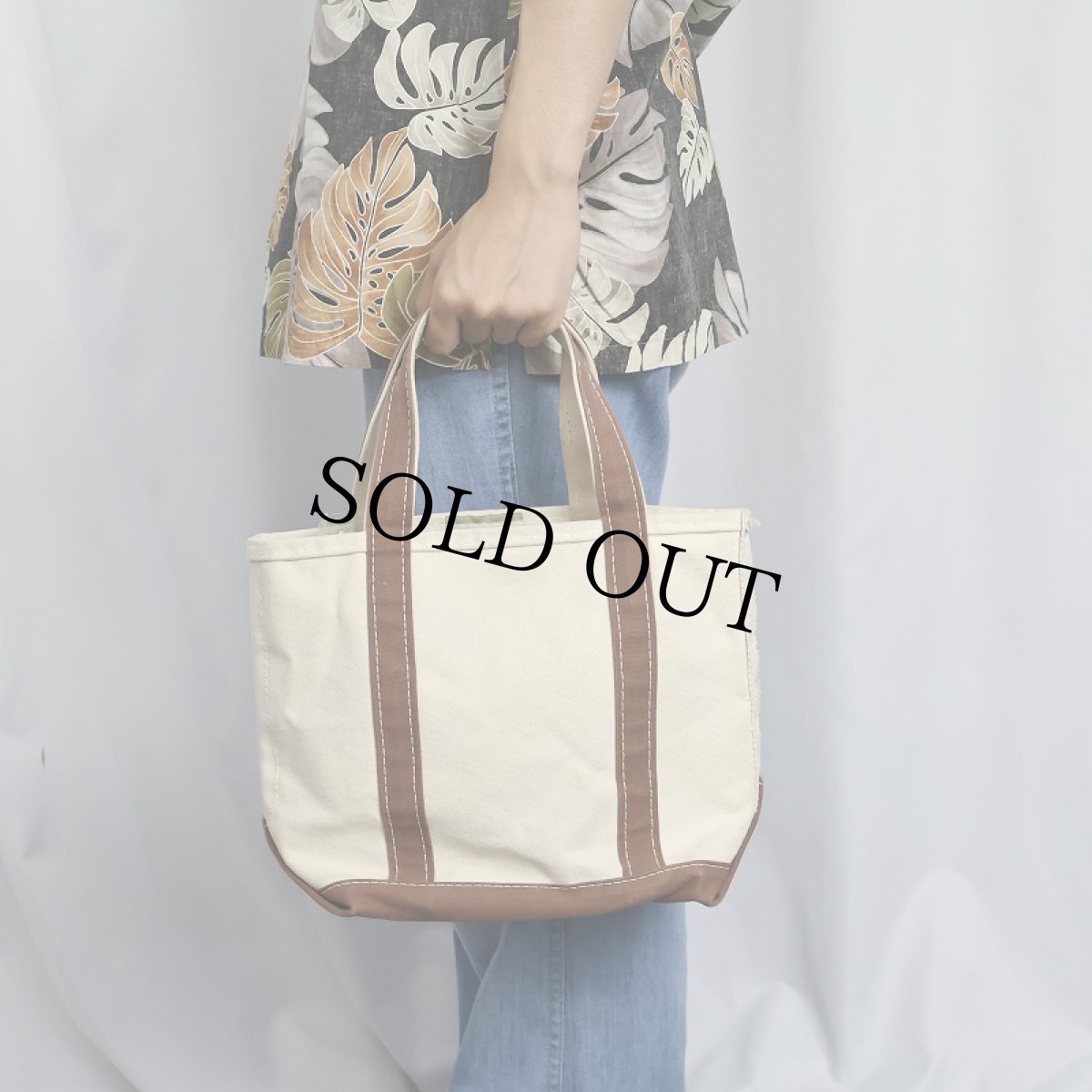 画像2: 90's〜 L.L.Bean "BOAT AND TOTE" キャンバストートバッグ SMALL (2)