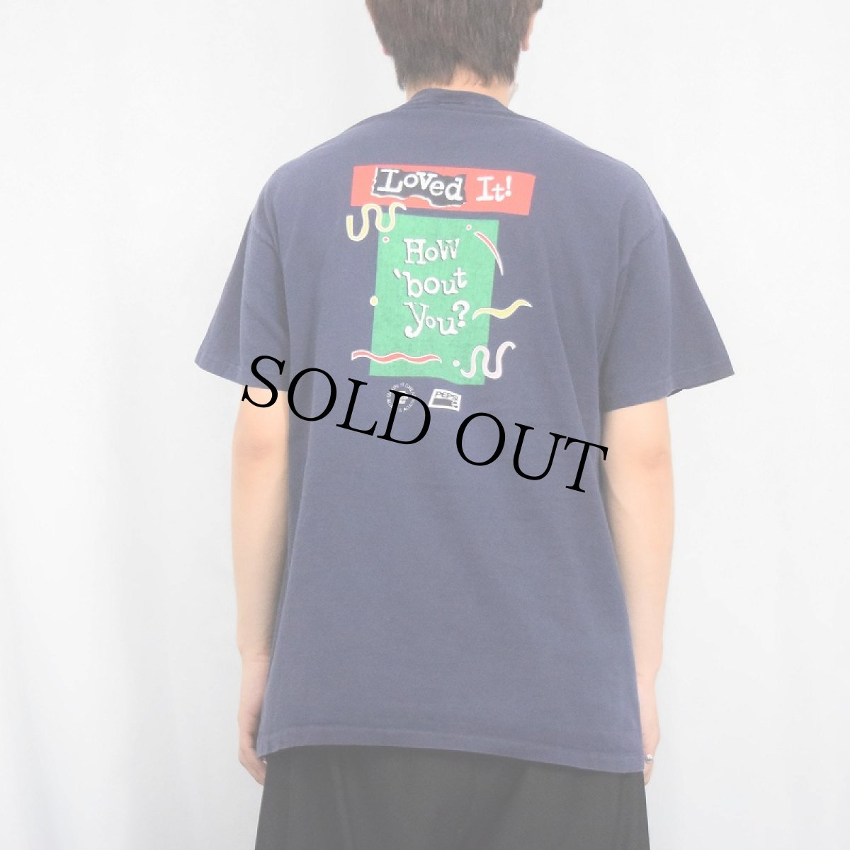 画像4: 90's Pizza Hut×PEPSI "Tried It!" プリントTシャツ NAVY L (4)