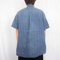 画像3: HDL ストライプ柄 リネンシャツ XXL (3)