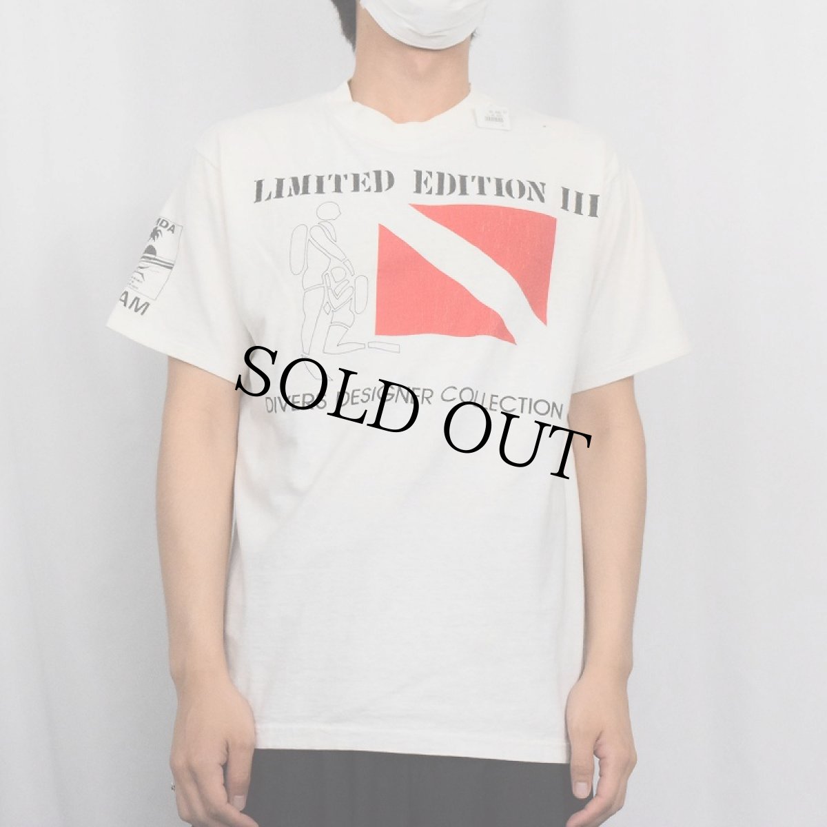 画像2: 80〜90's MDA USA製 "DIVERS DESIGNER COLLECTION" イラストプリントTシャツ L (2)