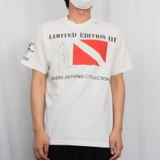画像2: 80〜90's MDA USA製 "DIVERS DESIGNER COLLECTION" イラストプリントTシャツ L (2)