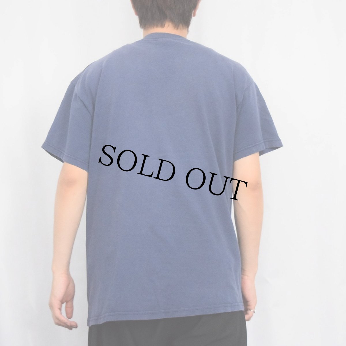 画像3: 2000's TRIUMPH モーターサイクル ロゴプリントTシャツ NAVY L (3)