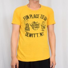 画像2: 70's THE GROUND ROUND プリントTシャツ M (2)