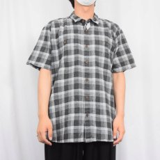 画像2: 14SS Patagonia チェック柄 ヘンプシャツ L (2)