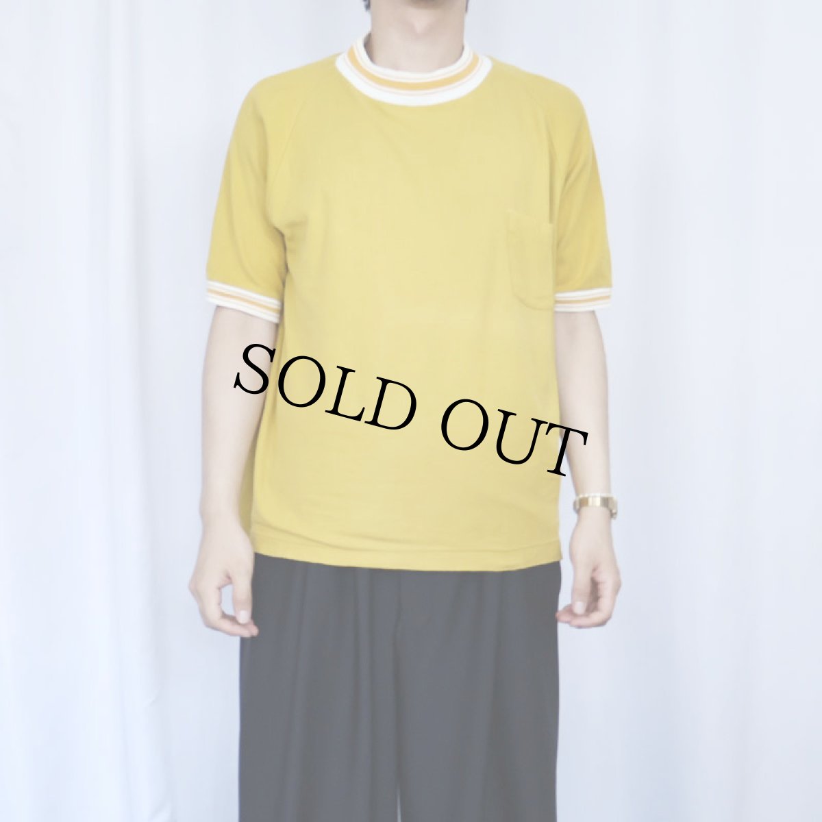 画像2: 60's Amati by Barclay USA製 ラグランニットTシャツ L (2)