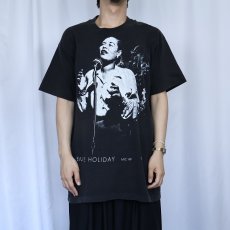 画像2: 90's Gear Inc. Billie Holiday USA製 ジャズシンガーTシャツ BLACK L (2)