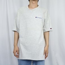 画像2: 80〜90's Champion USA製 青刺繍タグ 後期 ロゴプリントTシャツ XL (2)