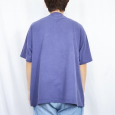 画像3: 80〜90's Champion USA製 青刺繍タグ 後期 ロゴプリントTシャツ NAVY XL (3)