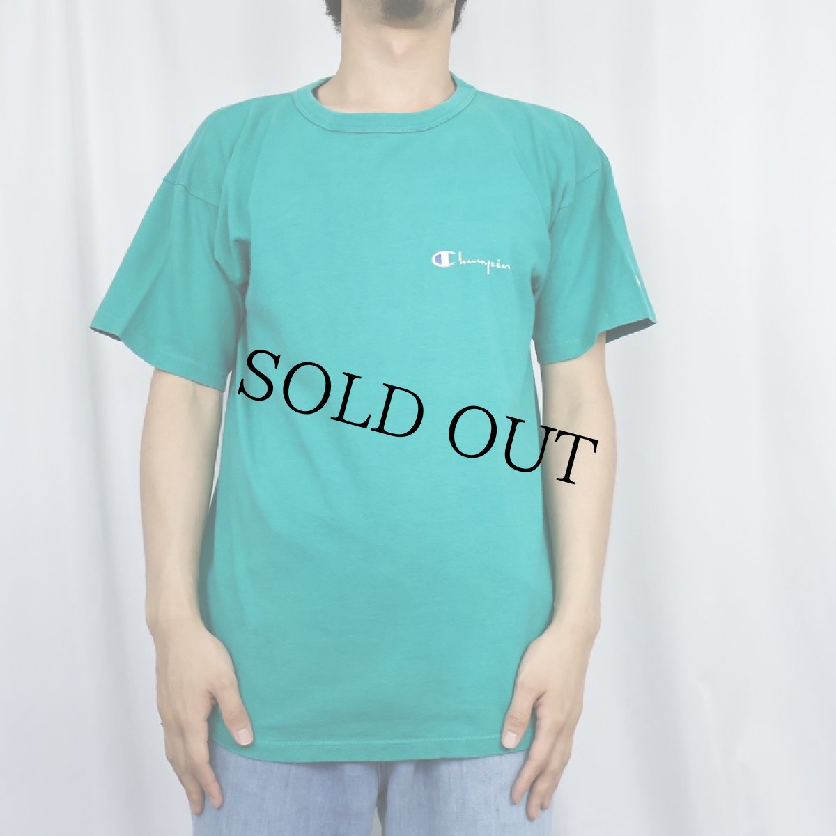 画像2: 80's Champion トリコタグ USA製 ロゴプリントTシャツ L (2)