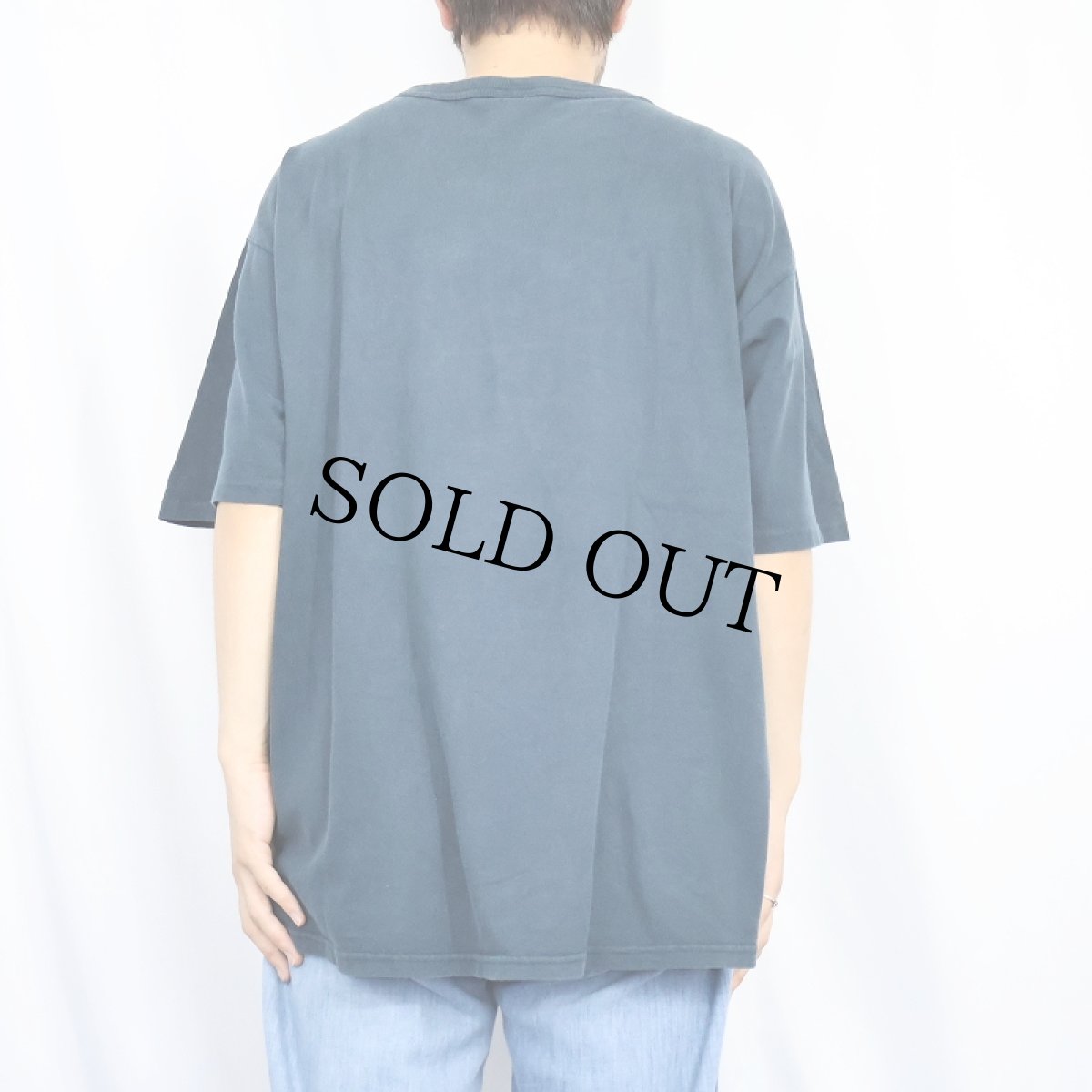 画像3: 80〜90's Champion USA製 青刺繍タグ 後期 ロゴプリントTシャツ XL (3)