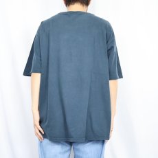 画像3: 80〜90's Champion USA製 青刺繍タグ 後期 ロゴプリントTシャツ XL (3)