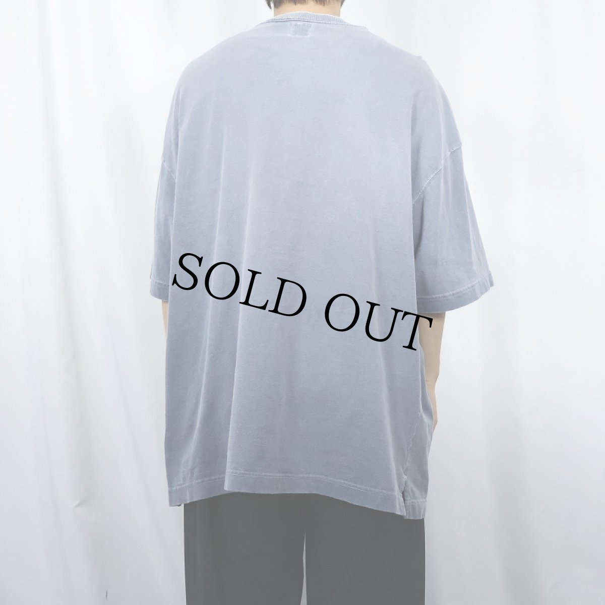 画像3: 2000's GAP ヘンリーネック フェードTシャツ XL (3)