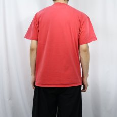 画像3: 90's RUSSELL ATHLETIC USA製 "HIGH COTTON" ポケットTシャツ RED L (3)