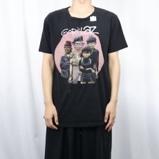画像2: GORILLAZ ロックバンドTシャツ BLACK (2)