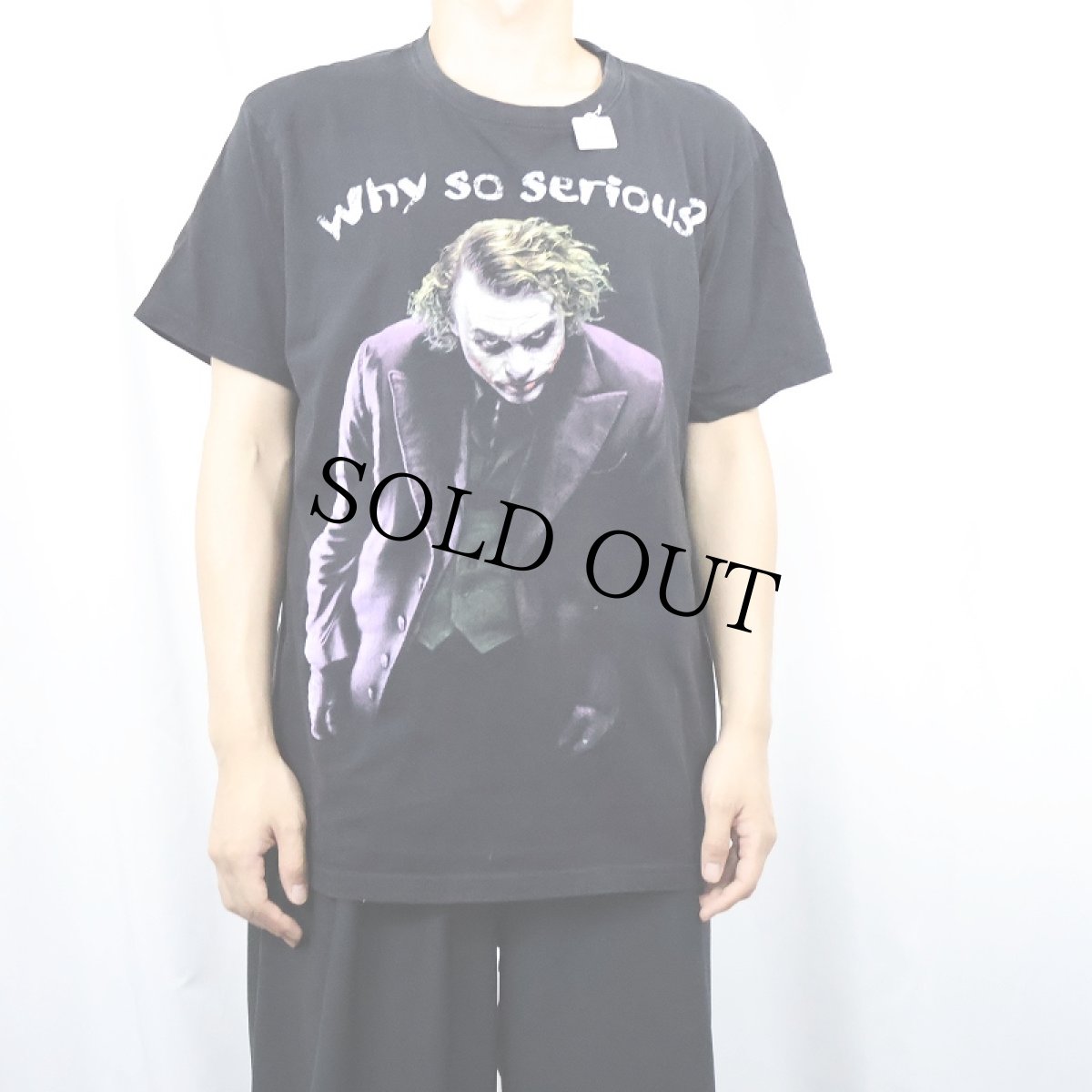 画像2: JOKER "Why so serious?" 映画プリントTシャツ BLACK L (2)