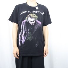 画像2: JOKER "Why so serious?" 映画プリントTシャツ BLACK L (2)