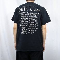 画像4: Billie Eilish "When We All Fall Asleep, Where Do We Go?" ミュージシャンツアーTシャツ BLACK L (4)