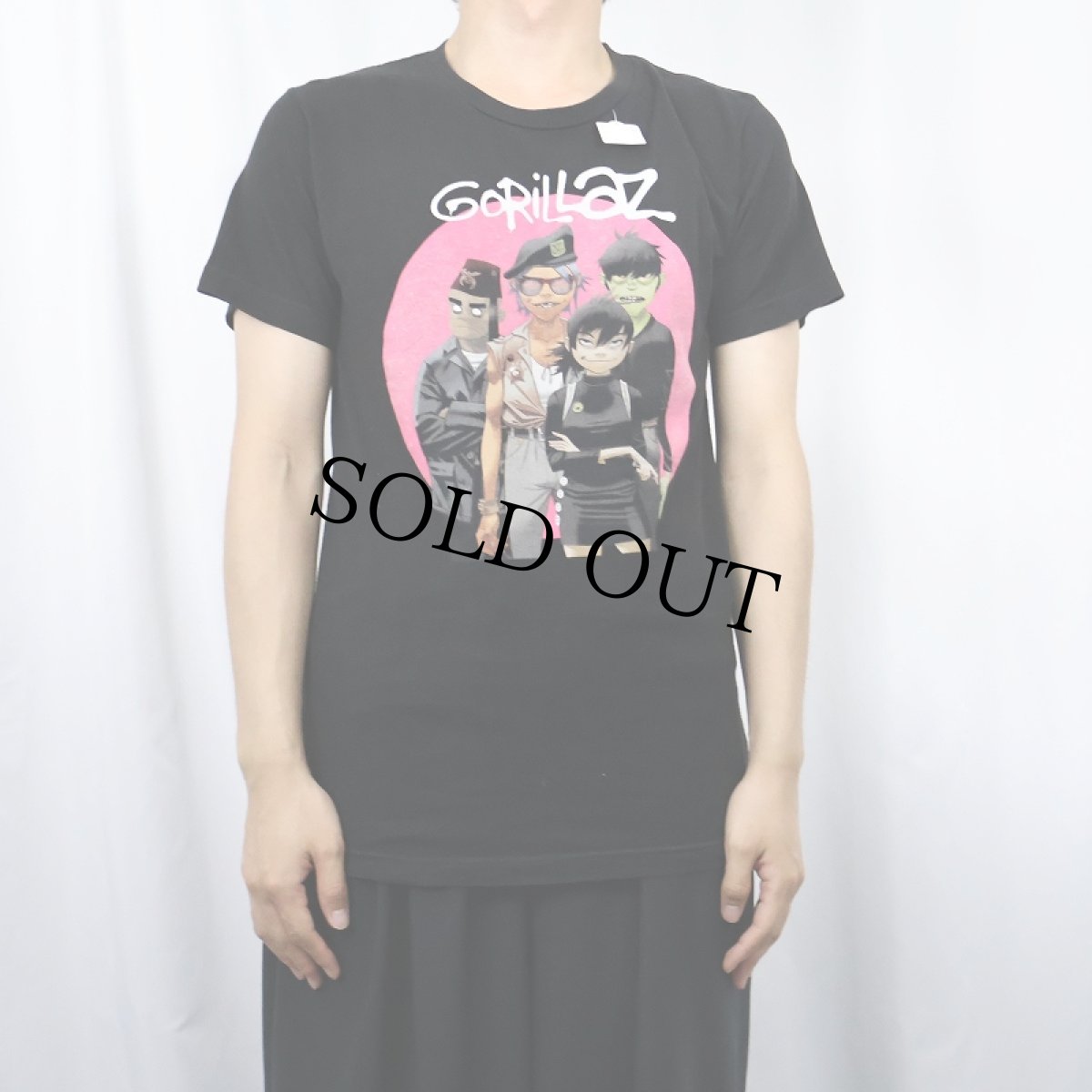 画像2: 【SALE】 GORILLAZ ロックバンドTシャツ BLACK S (2)