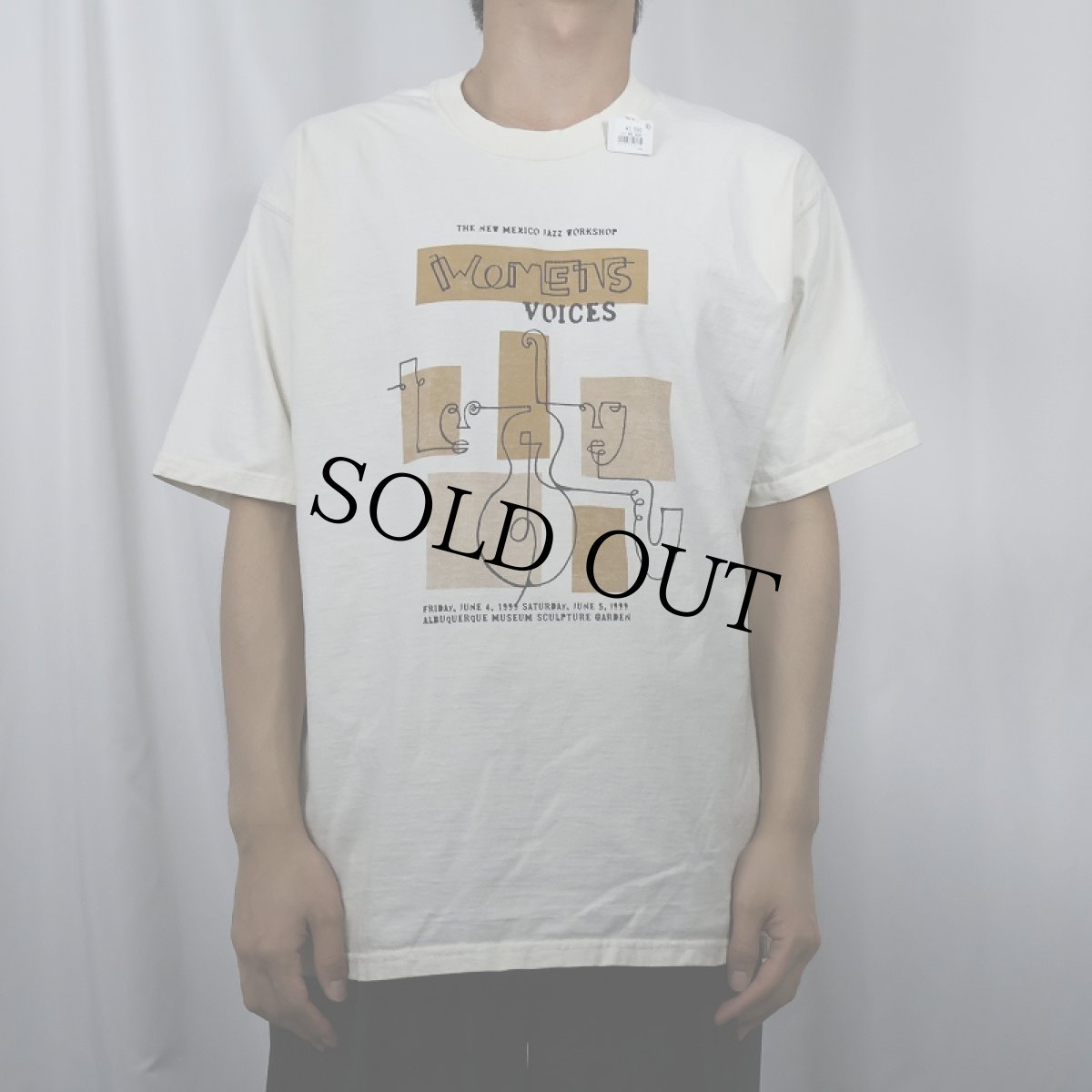 画像2: 90's WOMENS VOICES イラストプリントTシャツ L (2)