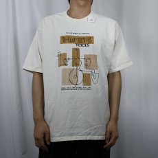 画像2: 90's WOMENS VOICES イラストプリントTシャツ L (2)