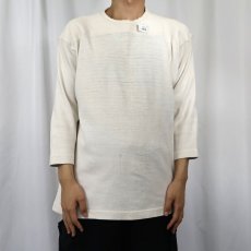 画像2: 40's エルボーパッチ付き コットンフットボールTシャツ (2)
