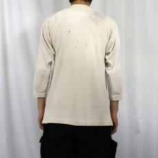 画像3: 40's エルボーパッチ付き コットンフットボールTシャツ (3)
